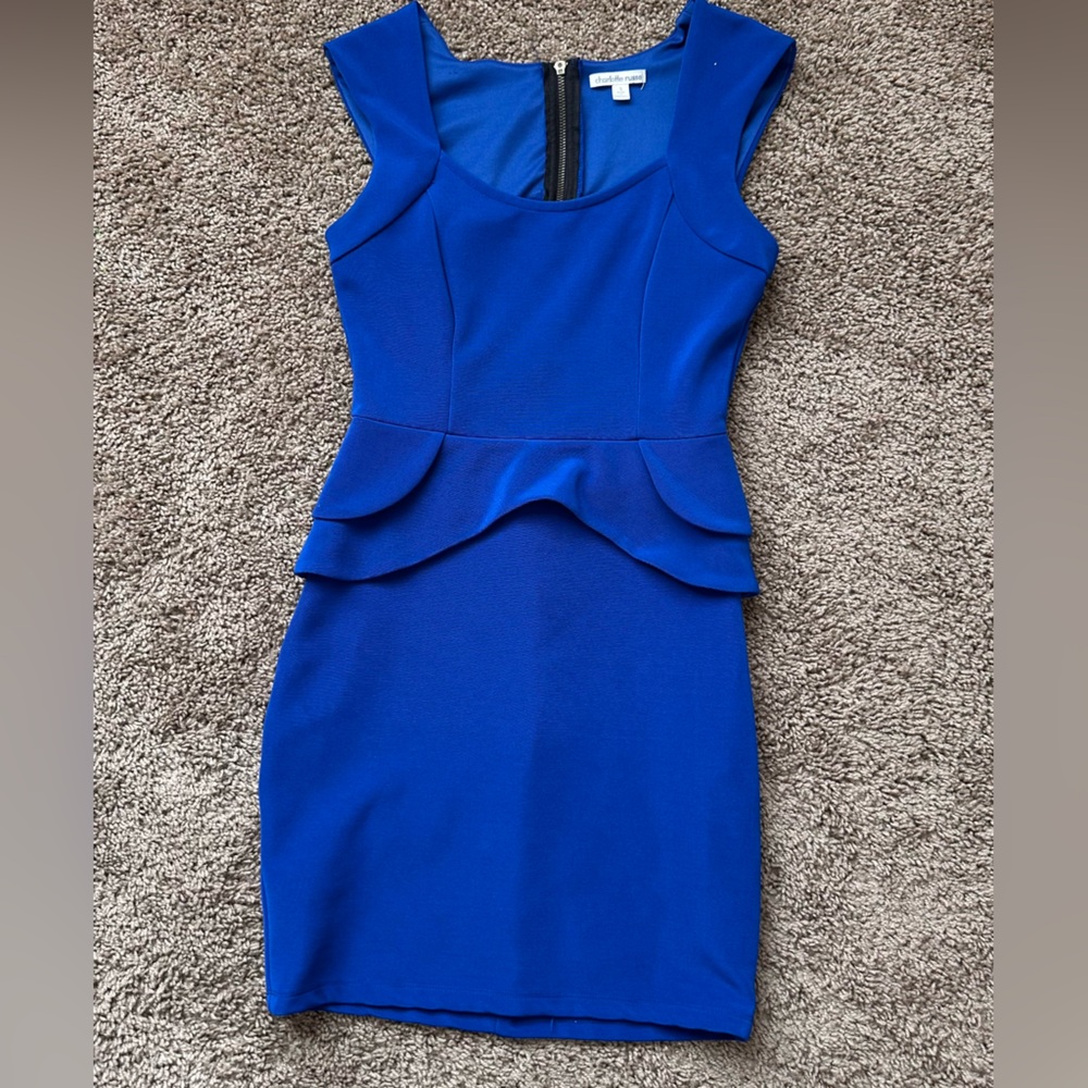 Charlotte Russe Business Casual Royal Blue Dress